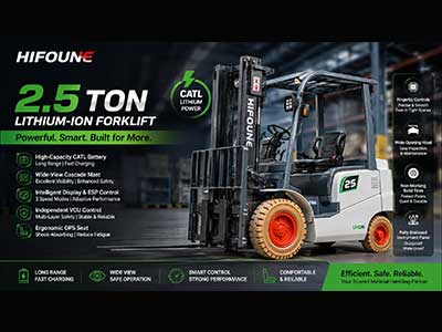 What makes a 2.5-ton lithium forklift truly efficient, safe, and comfortable to operate?